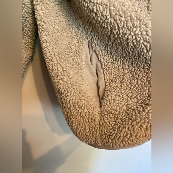 Victoria’s Secret Jacket Pink Gorpcore Cozycore Sherpa Zip-Up Deep Pile Teddy M - Picture 9 of 11